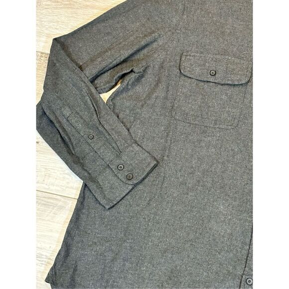 Mutual Weave big and tall men’s long sleeve gray button up shirt, size 2X - Picture 3 of 12